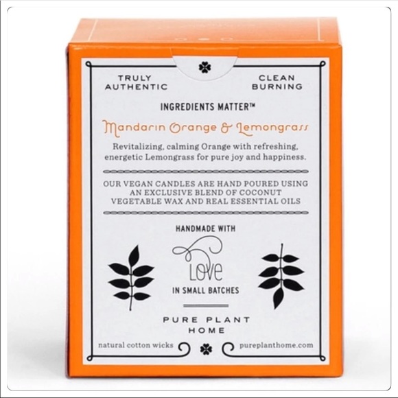 Orange lemongrass coconut soy candle nwt - Picture 3 of 4